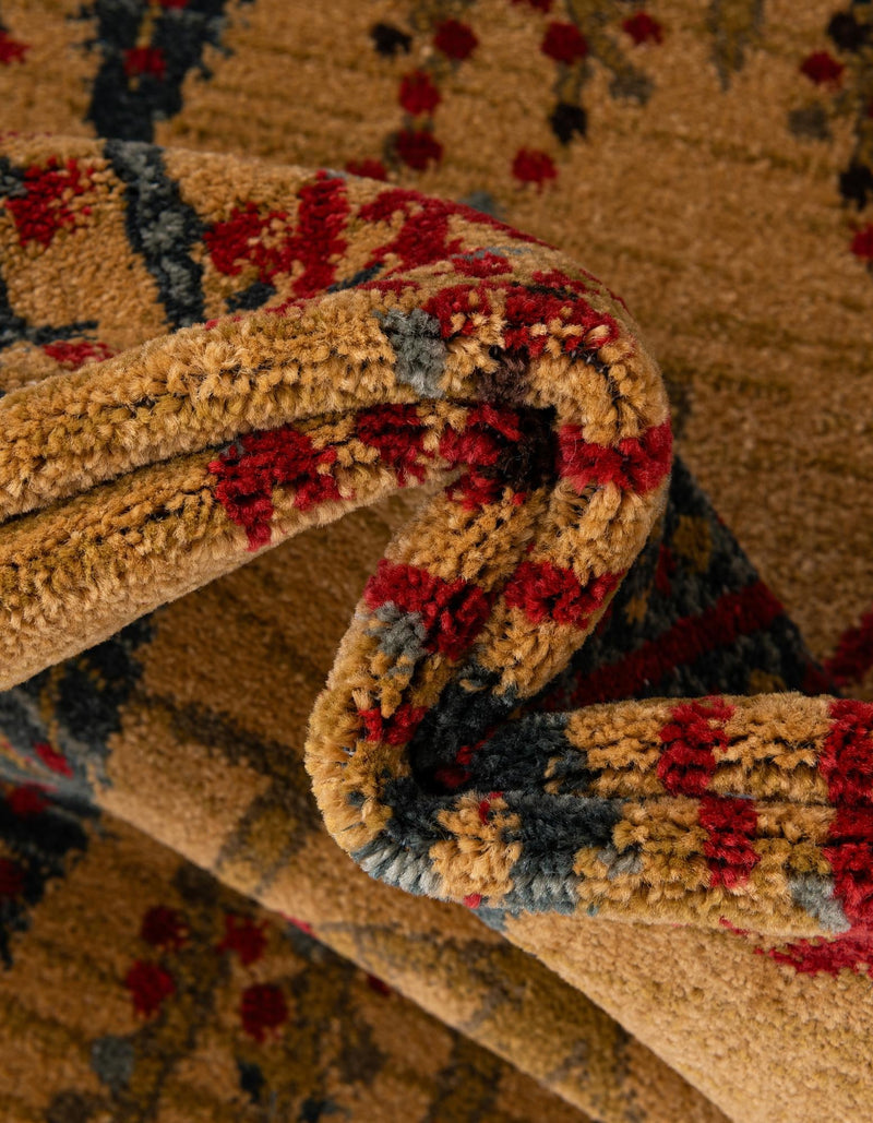 Zagros Oasis Collection Area Rug - Ilam Rectangular Tan lifestyle 48