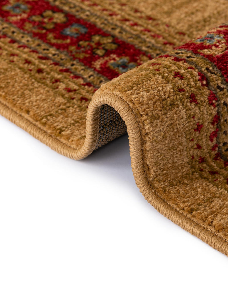 Zagros Oasis Collection Area Rug - Ilam Rectangular Tan lifestyle 54