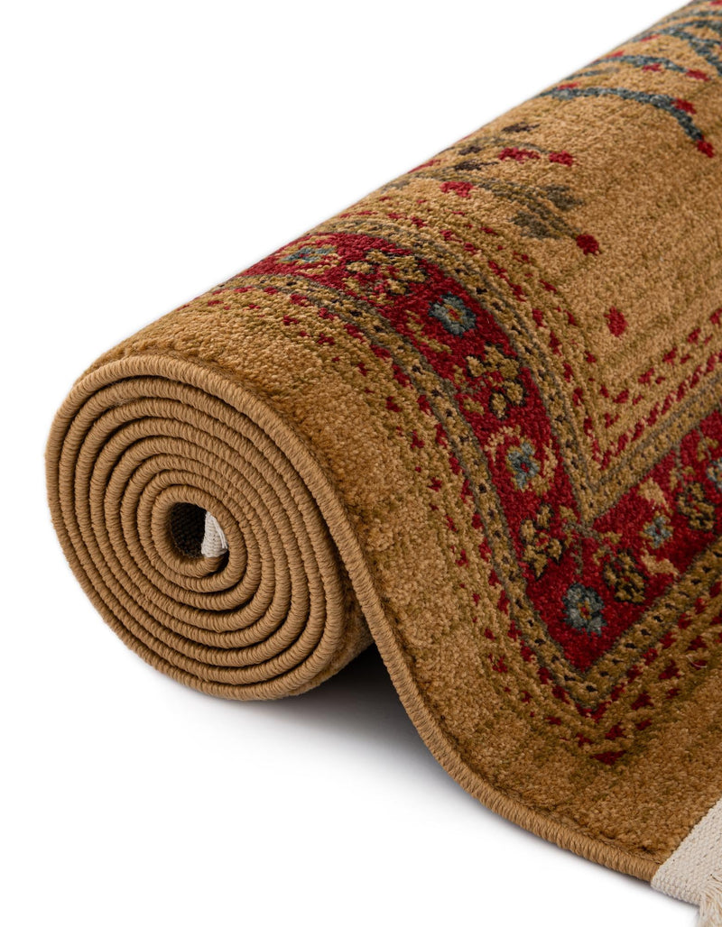 Zagros Oasis Collection Area Rug - Ilam Rectangular Tan lifestyle 58