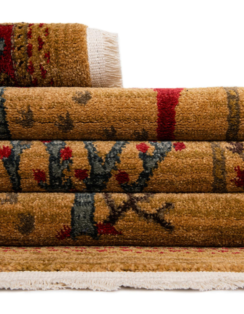 Zagros Oasis Collection Area Rug - Ilam Rectangular Tan lifestyle 64