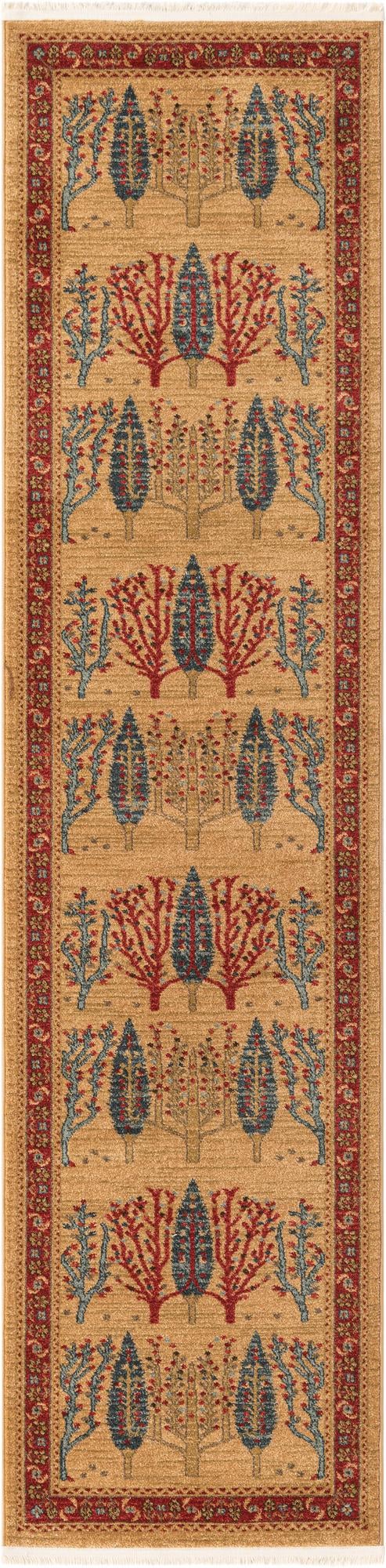 Zagros Oasis Collection Area Rug - Ilam Runner Tan lifestyle 27