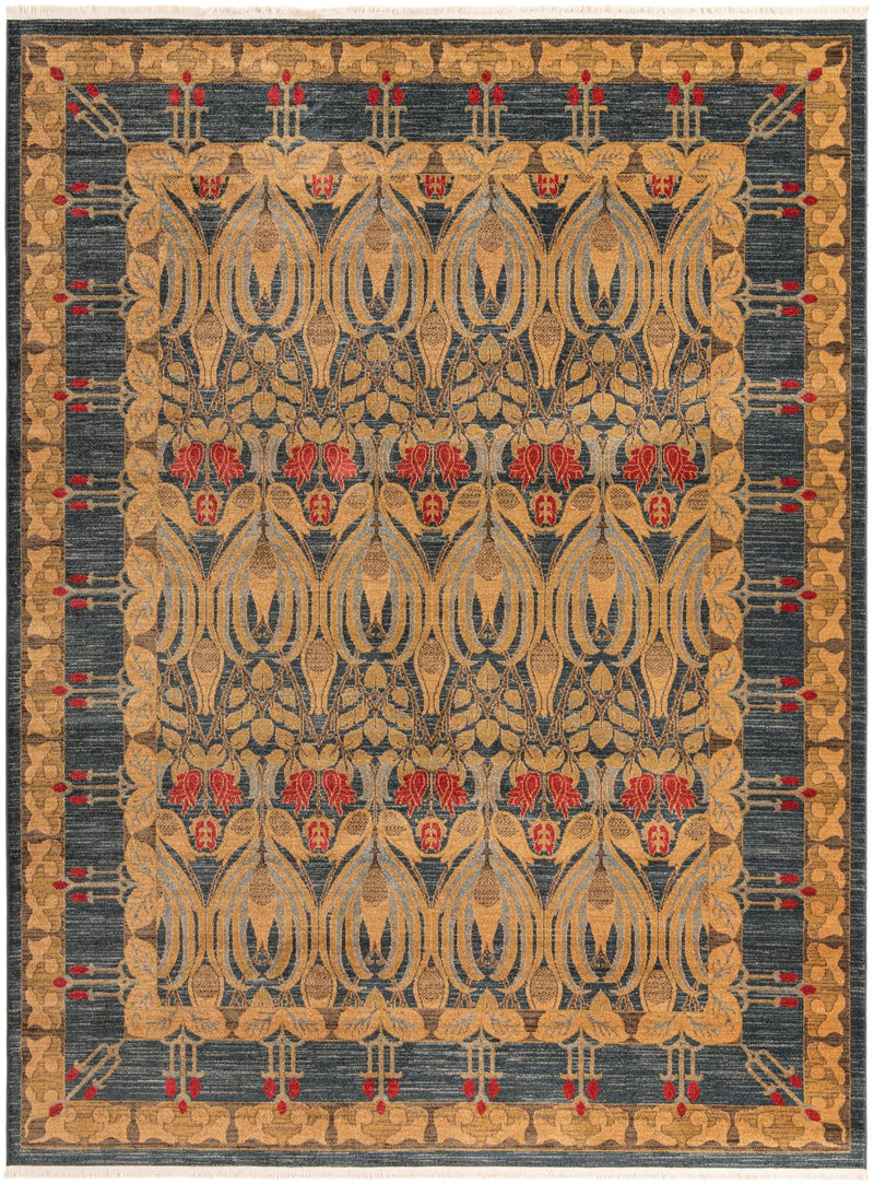 Chelsea Elegance Collection Area Rug - Brompton (Navy Blue) Rectangle Navy Blue Main