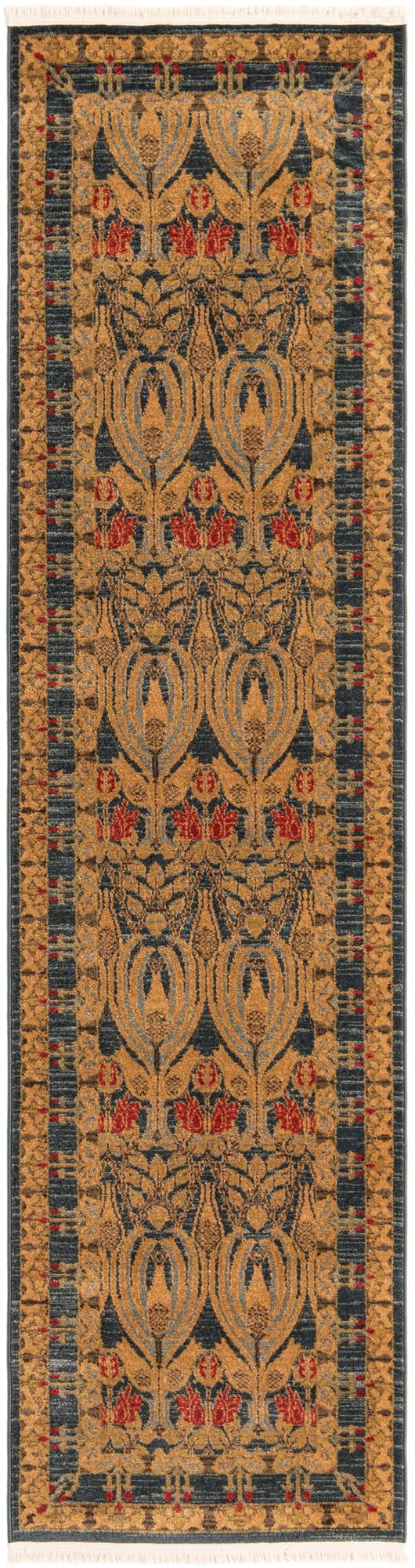 Chelsea Elegance Collection Area Rug - Brompton (Navy Blue) Runner Navy Blue lifestyle 10