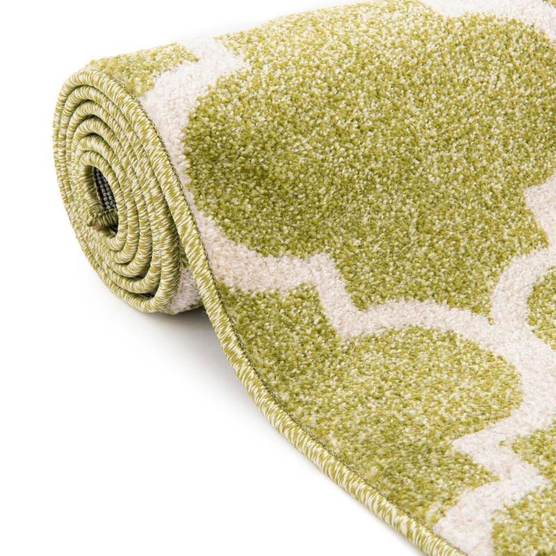 Lattice Gardens Collection Area Rug - Bloomfield (Light Green) Rectangular Light Green lifestyle 69