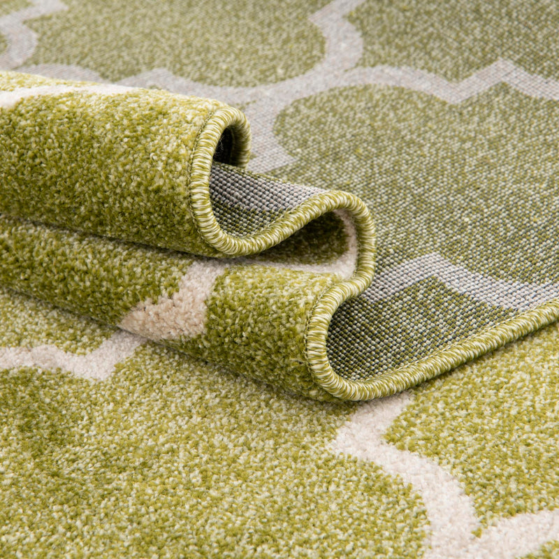 Lattice Gardens Collection Area Rug - Bloomfield (Light Green) Rectangular Light Green lifestyle 71