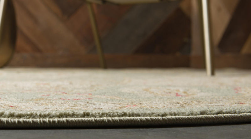 Chelsea Elegance Collection Area Rug - Twickenham Round Light Green lifestyle 43