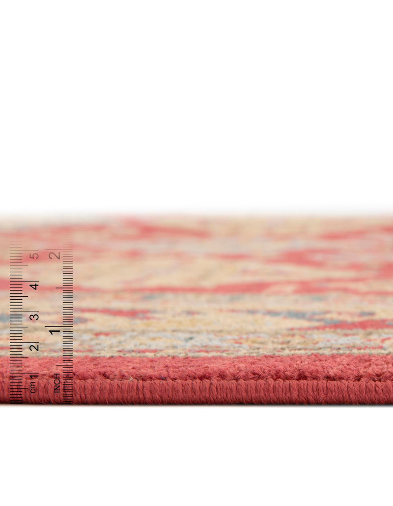 Persian Elegance Collection Area Rug - Kashan Round Red lifestyle 20