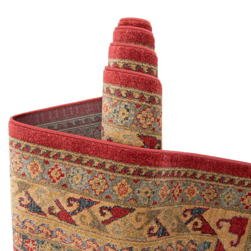 Persian Elegance Collection Area Rug - Kashan Rectangular Red lifestyle 40