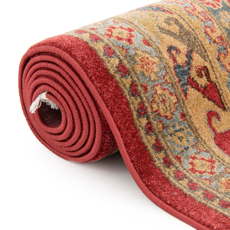 Persian Elegance Collection Area Rug - Kashan Rectangular Red lifestyle 43