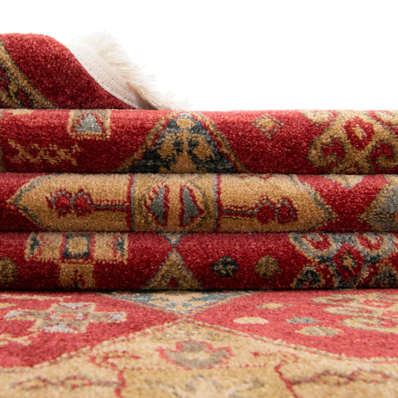 Persian Elegance Collection Area Rug - Kashan Rectangular Red lifestyle 49