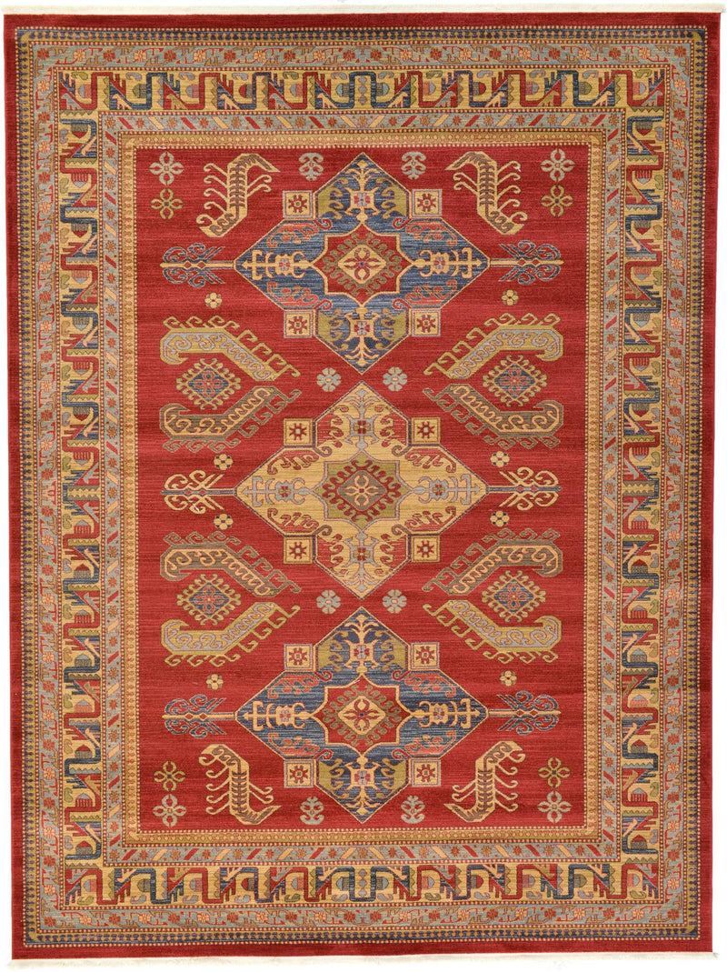 Persian Elegance Collection Area Rug - Mashhad Rectangle Red Main