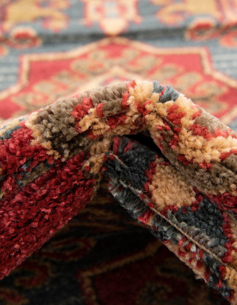 Persian Elegance Collection Area Rug - Mashhad Round Red lifestyle 27