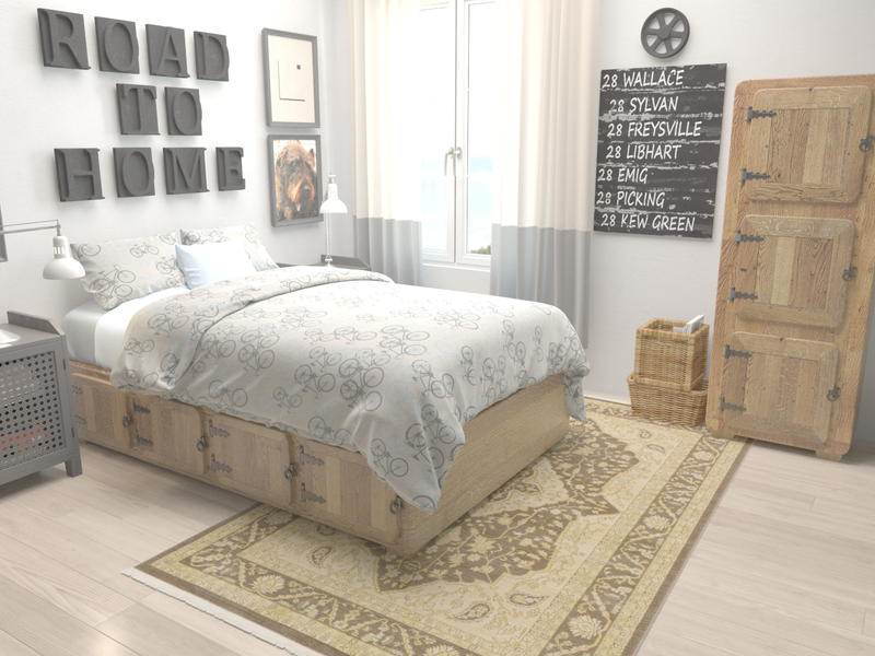 Chelsea Elegance Collection Area Rug - Twickenham Rectangle Brown lifestyle 8