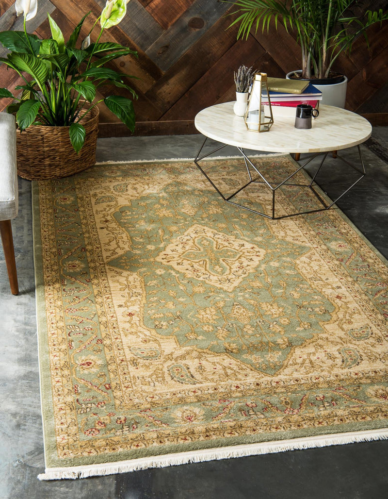 Chelsea Elegance Collection Area Rug - Twickenham Rectangular Light Green lifestyle 38