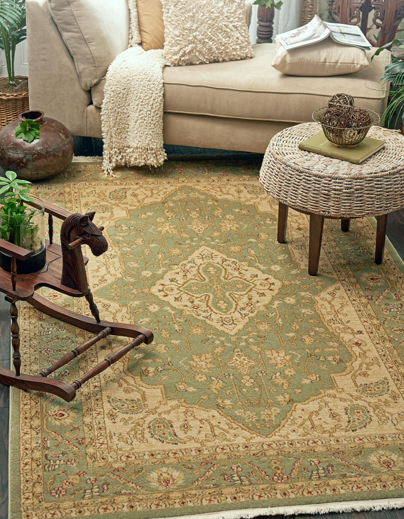 Chelsea Elegance Collection Area Rug - Twickenham Rectangular Light Green lifestyle 45