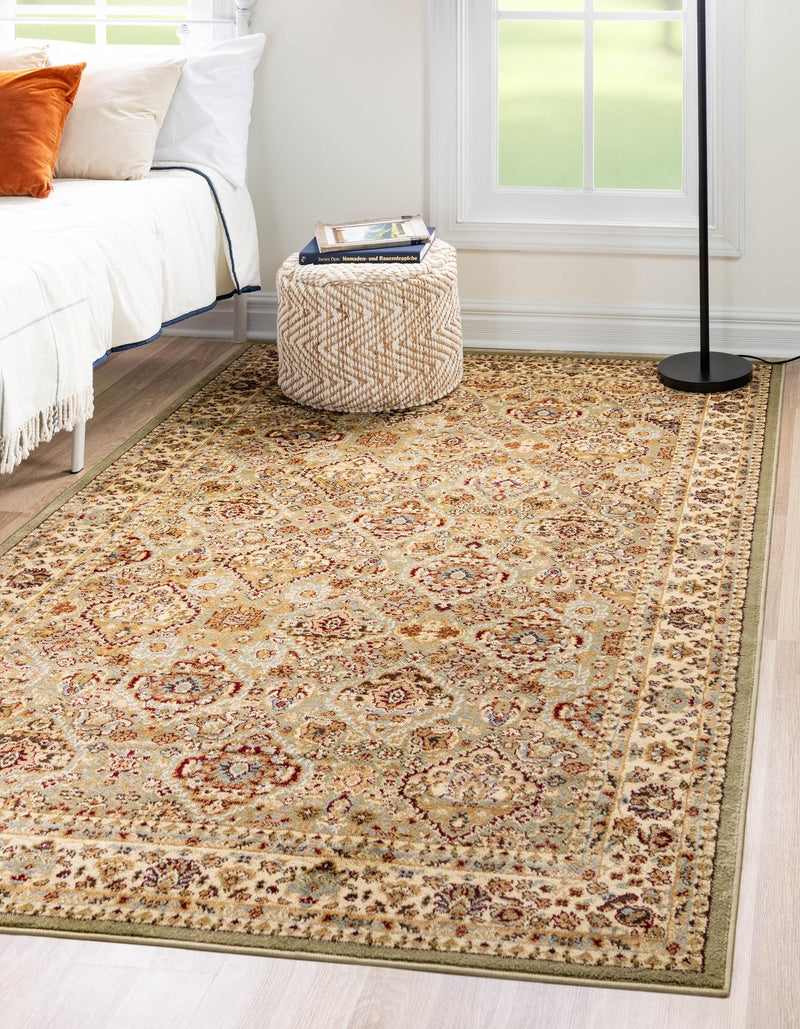 Jaipur Elegance Collection Area Rug - Sawai Rectangle Light Green lifestyle 5