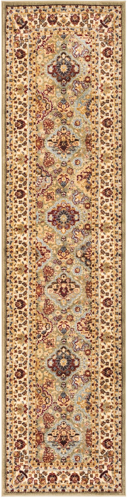 Jaipur Elegance Collection Area Rug - Sawai Runner Light Green lifestyle 46