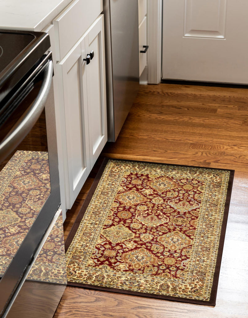 Jaipur Elegance Collection Area Rug - Sawai Rectangle Red and Brown lifestyle 8