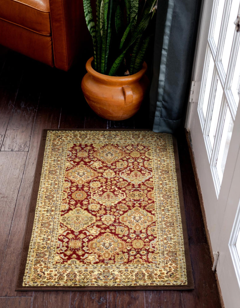 Jaipur Elegance Collection Area Rug - Sawai Rectangle Red and Brown lifestyle 12