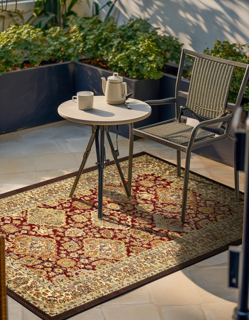 Jaipur Elegance Collection Area Rug - Sawai Rectangle Red and Brown lifestyle 28