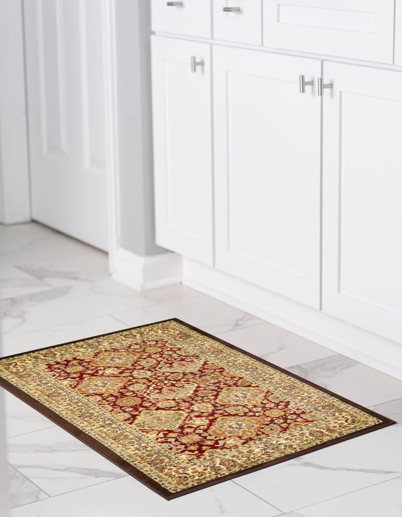 Jaipur Elegance Collection Area Rug - Sawai Rectangle Red and Brown lifestyle 44
