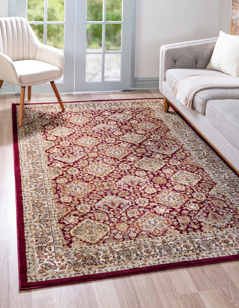 Jaipur Elegance Collection Area Rug - Sawai Rectangle Red lifestyle 6