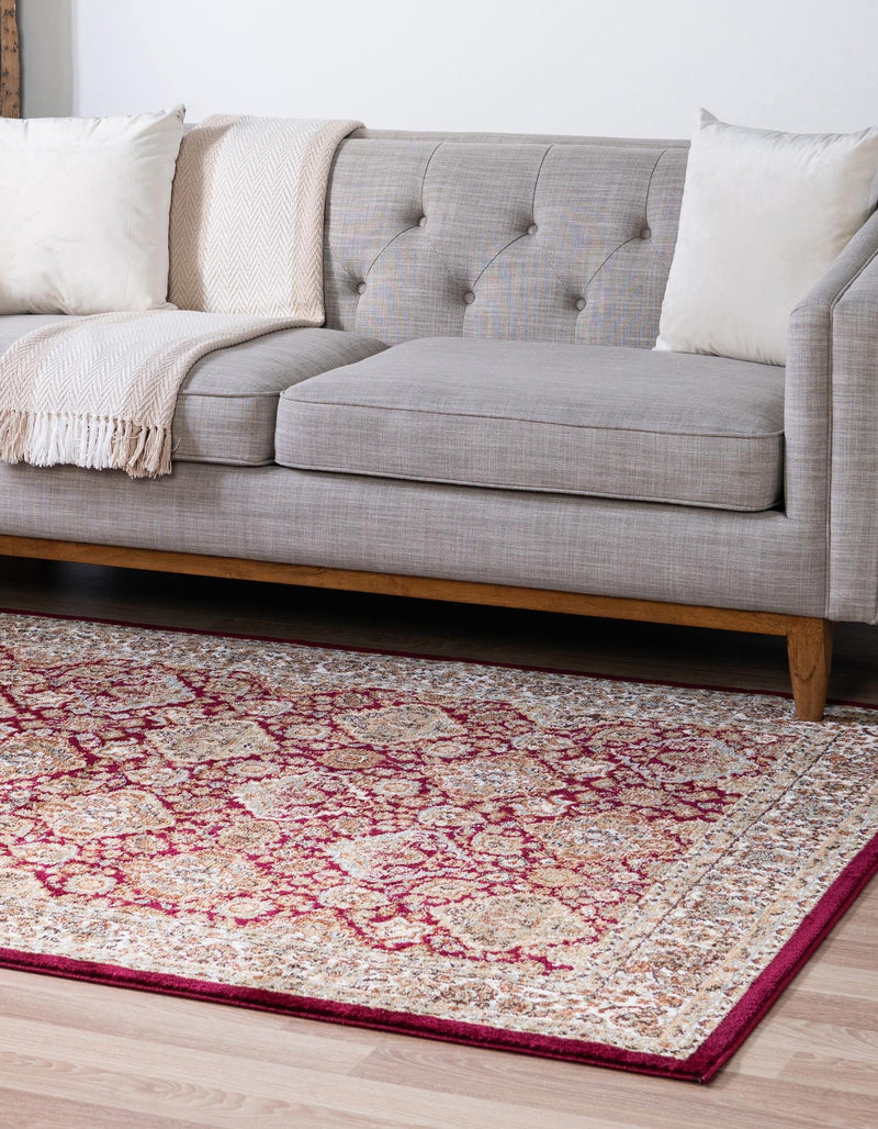 Jaipur Elegance Collection Area Rug - Sawai Rectangle Red lifestyle 9