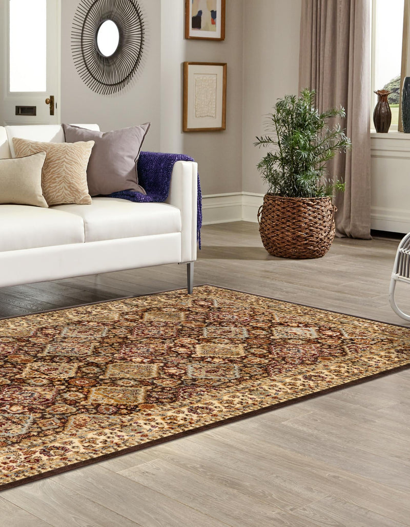 Jaipur Elegance Collection Area Rug - Sawai Rectangle Brown lifestyle 7