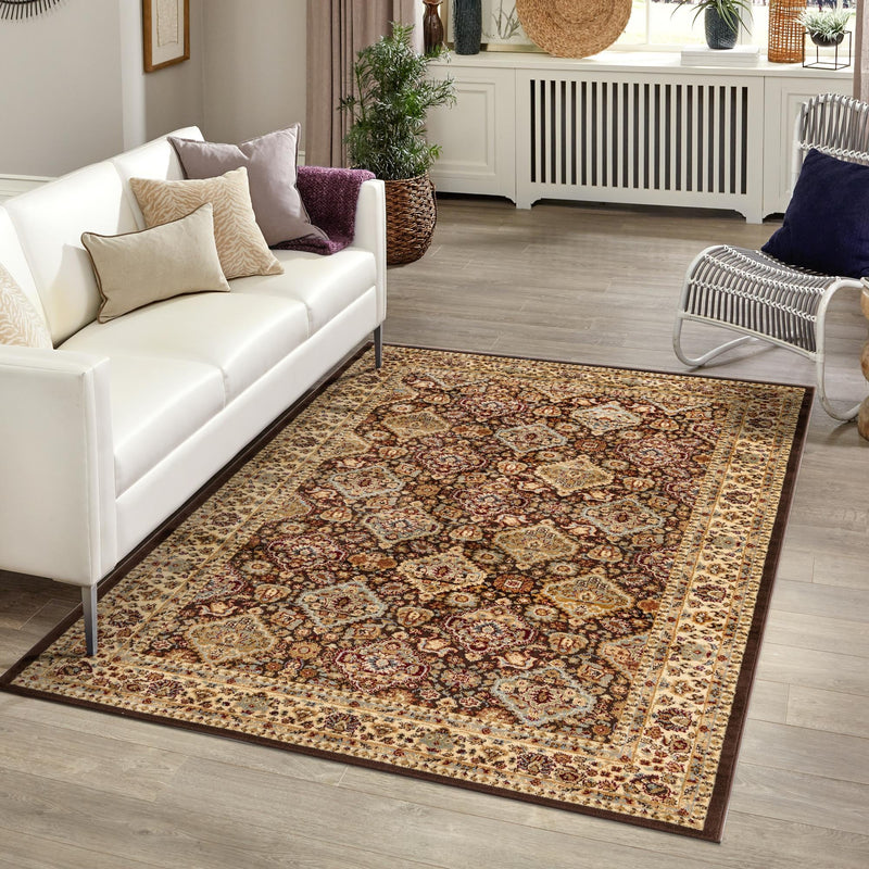 Jaipur Elegance Collection Area Rug - Sawai Rectangle Brown lifestyle 43