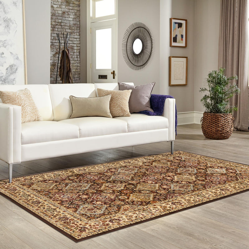 Jaipur Elegance Collection Area Rug - Sawai Rectangle Brown lifestyle 44