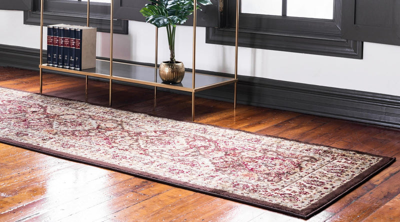 Jaipur Elegance Collection Area Rug - Sawai Runner Brown lifestyle 86