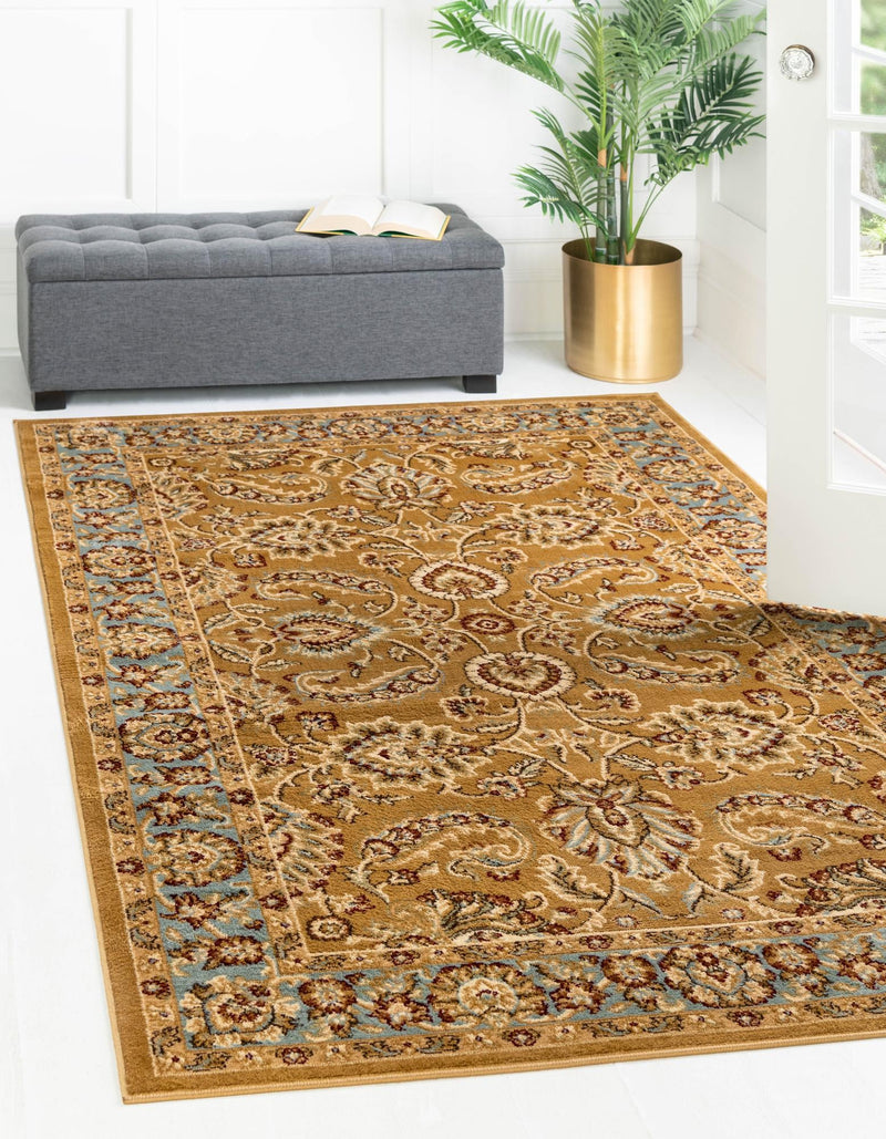 Jaipur Elegance Collection Area Rug - Gaitore Rectangle Dark Yellow lifestyle 3