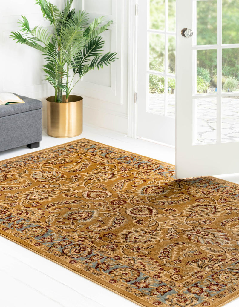 Jaipur Elegance Collection Area Rug - Gaitore Rectangle Dark Yellow lifestyle 5