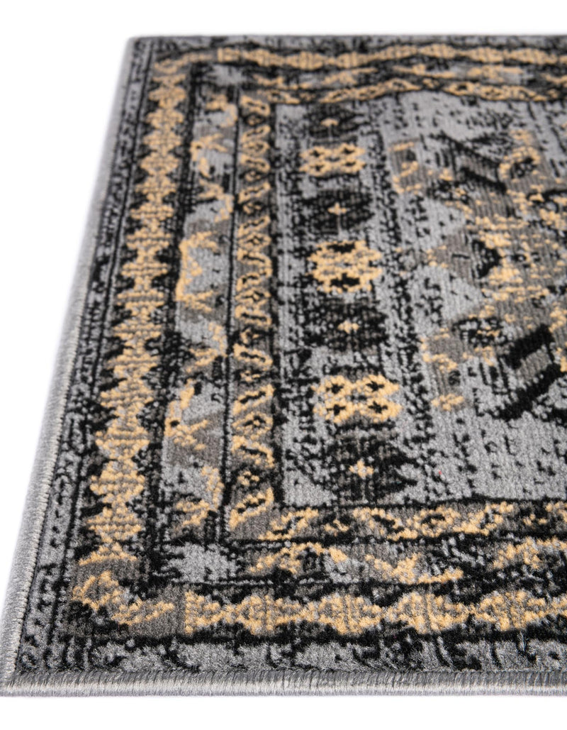 Tabriz Tapestries Collection Area Rug - Azerbaijan (Gray) Rectangle Gray lifestyle 8