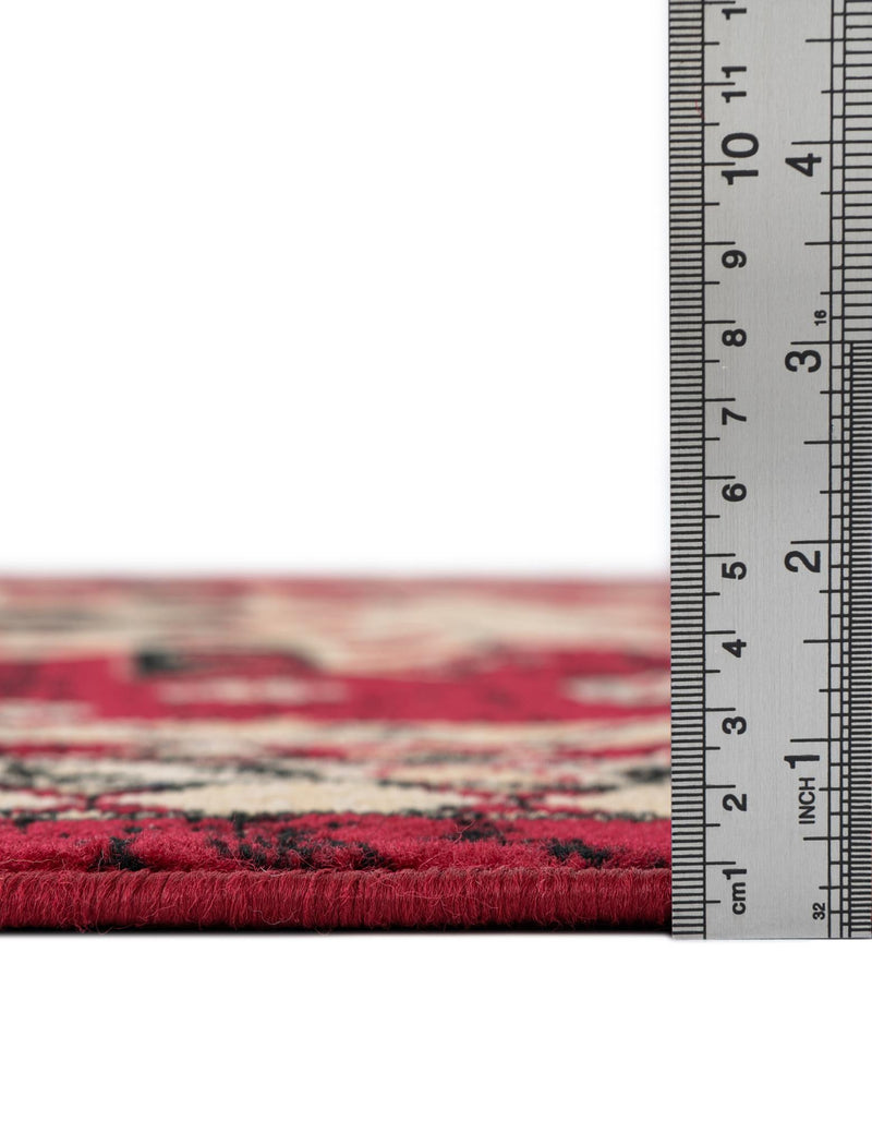 Tabriz Tapestries Collection Area Rug - Azerbaijan (Red) Rectangle Red lifestyle 5