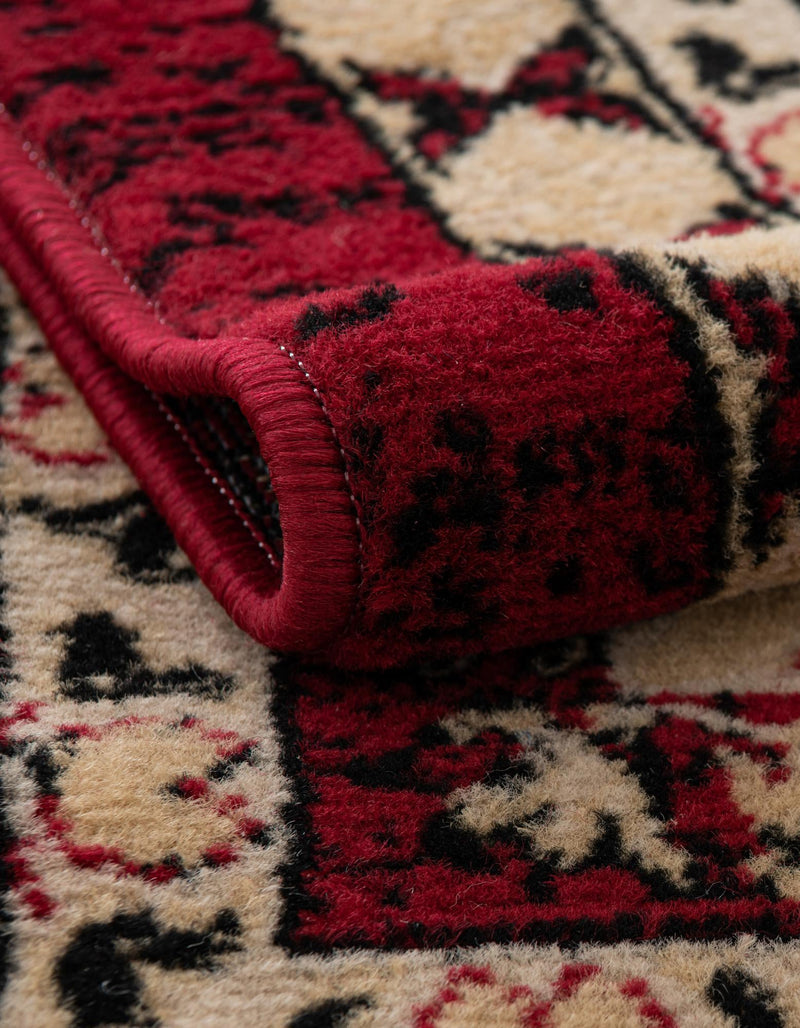 Tabriz Tapestries Collection Area Rug - Azerbaijan (Red) Rectangle Red lifestyle 6