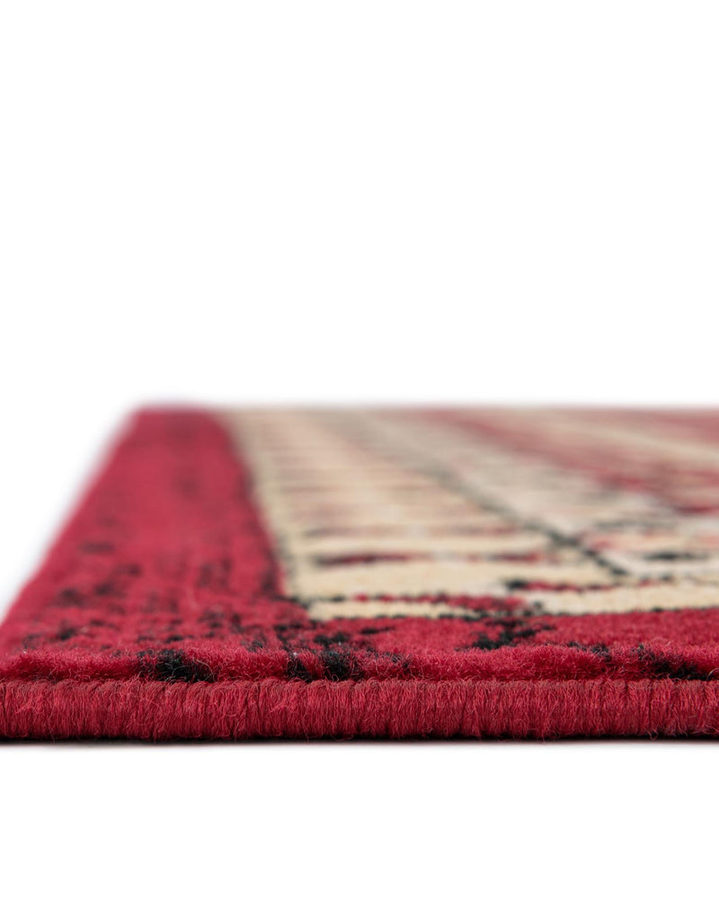 Tabriz Tapestries Collection Area Rug - Azerbaijan (Red) Rectangle Red lifestyle 7