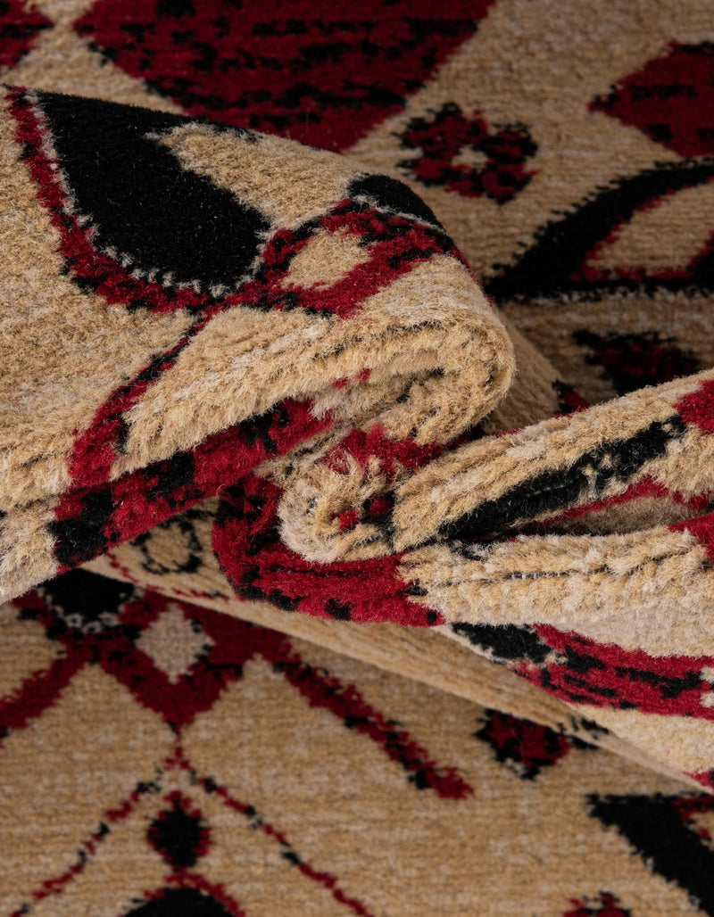 Tabriz Tapestries Collection Area Rug - Azerbaijan (Red) Rectangle Red lifestyle 8