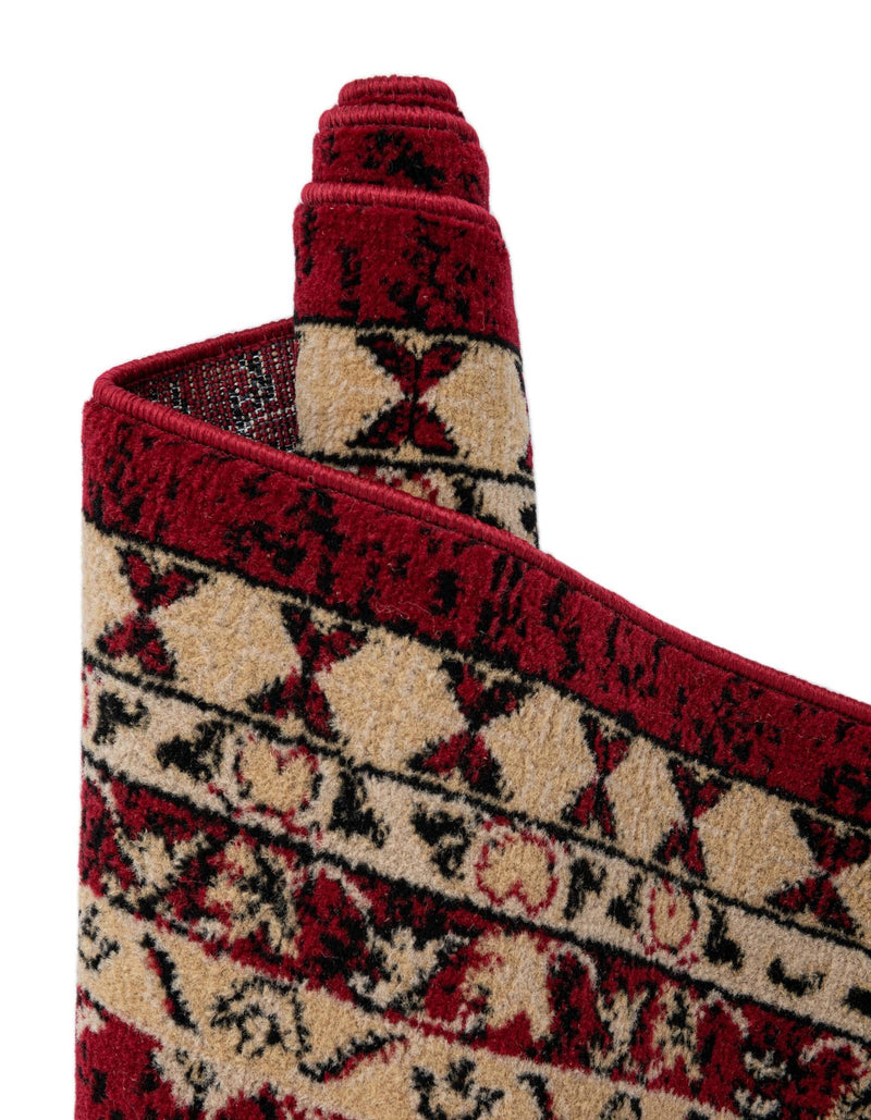 Tabriz Tapestries Collection Area Rug - Azerbaijan (Red) Rectangle Red lifestyle 11