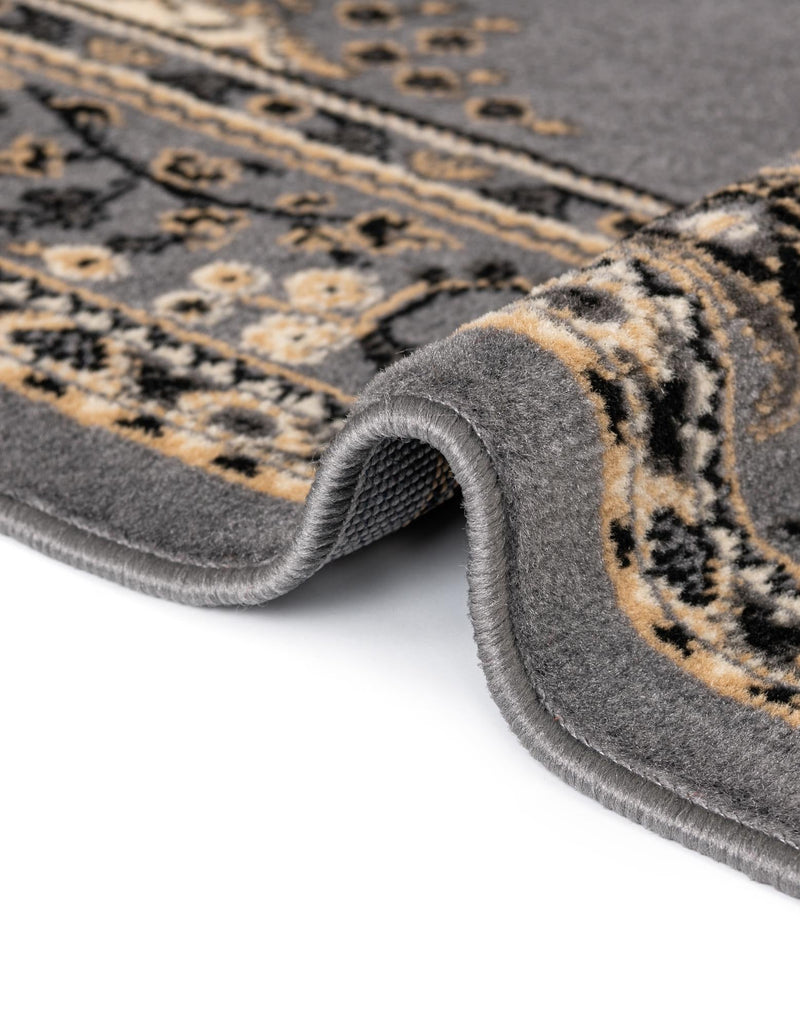 Tabriz Tapestry Collection Area Rug - Azerbaijan (Gray) Rectangle Gray lifestyle 11