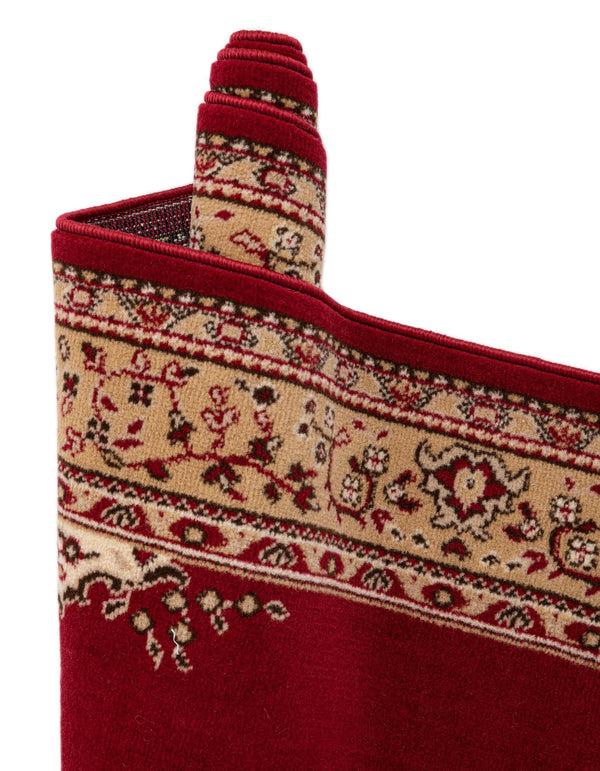 Tabriz Tapestry Collection Area Rug - Azerbaijan (Burgundy) Rectangle Burgundy lifestyle 13