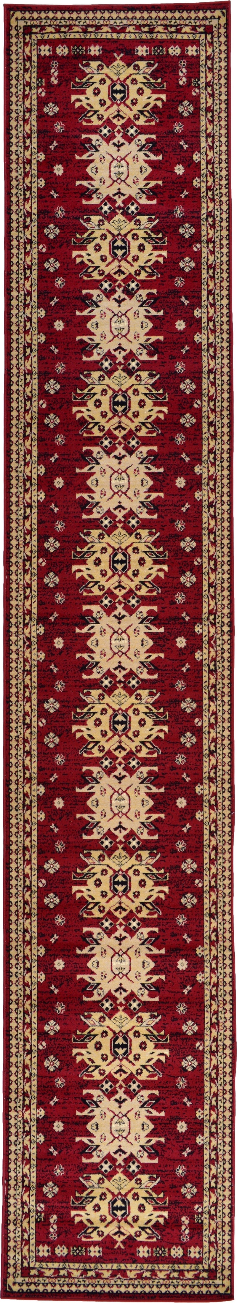 Tabriz Tapestries Collection Area Rug - Azerbaijan (Red) Runner Red lifestyle 15