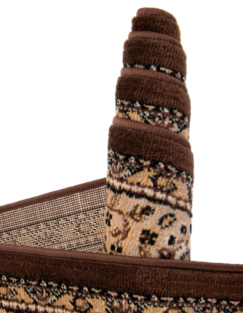 Tabriz Tapestry Collection Area Rug - Azerbaijan (Brown) Rectangle Brown lifestyle 11