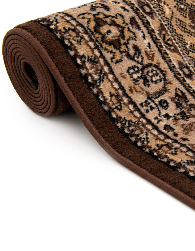 Tabriz Tapestry Collection Area Rug - Azerbaijan (Brown) Rectangle Brown lifestyle 12