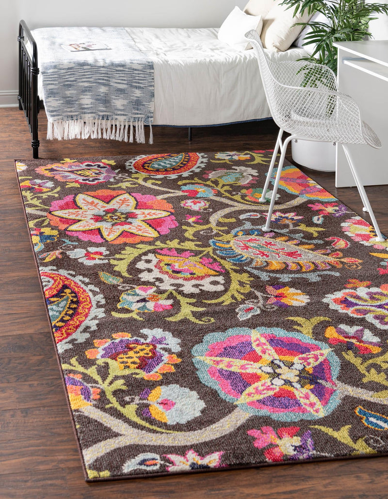 Marrakesh Elegance Collection Area Rug - Medina Rectangular Brown lifestyle 14