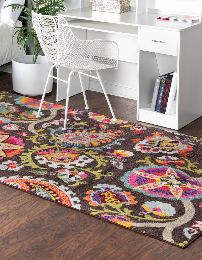 Marrakesh Elegance Collection Area Rug - Medina Rectangular Brown lifestyle 17