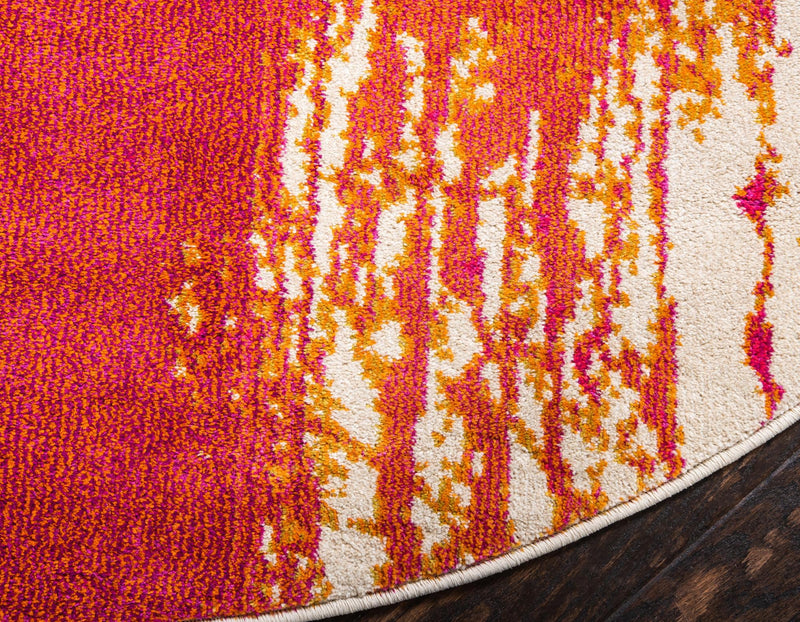 Marrakesh Elegance Collection Area Rug - Berber Round Multi lifestyle 63