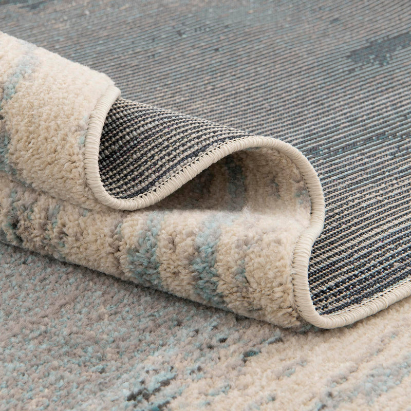 Marrakesh Elegance Collection Area Rug - Berber Rectangle Light Blue lifestyle 23