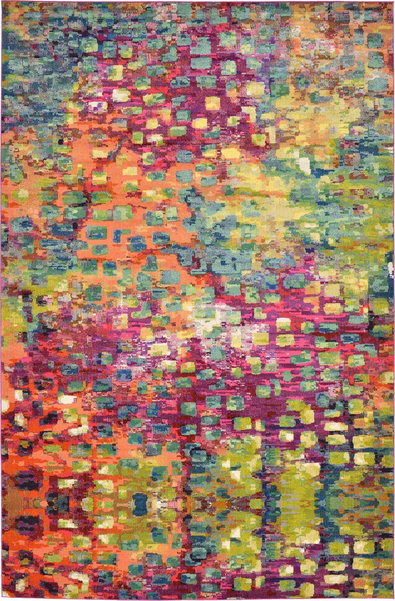 Sevilla Splendor Collection Area Rug - Alcazar Rectangular Multi lifestyle 69