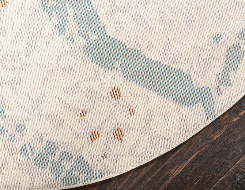 Marrakesh Elegance Collection Area Rug - Kelaa Round Cream lifestyle 38